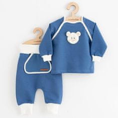 NEW BABY Dojčenské tepláčky a mikinka Sebastian modrá 68 (4-6m) Modrá