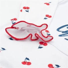 NEW BABY Dojčenské bavlnené body s dlhým rukávom Cherry 80 (9-12m) Červená