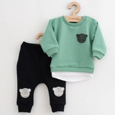 NEW BABY Dojčenská súprava tričko a tepláčky Brave Bear ABS zelená 86 (12-18m) Zelená