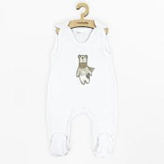 NEW BABY Dojčenské bavlnené dupačky Polar Bear 56 (0-3m) Biela