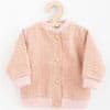 Dojčenský mušelínový kabátik Comfort clothes ružová 56 (0-3m) Ružová