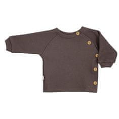 KOALA Dojčenské tričko s dlhým rukávom Pure brown 74 (6-9m) Hnedá
