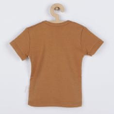 NICOL Dojčenské bavlnené tričko Miki 74 (6-9m) Hnedá