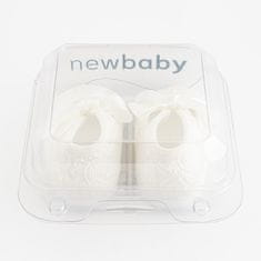 NEW BABY Dojčenské krajkové capačky béžová 0-3 m Béžová