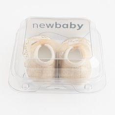 NEW BABY Dojčenské krajkové capačky hnedá 0-3 m 0-3 m Hnedá