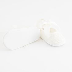 NEW BABY Dojčenské krajkové capačky béžová 12-18 m Béžová