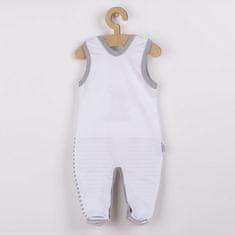 NEW BABY Dojčenské bavlnené dupačky Zebra exclusive 80 (9-12m) Biela