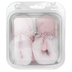 NEW BABY Dojčenské zimné capačky ružové 3-6 m Ružová