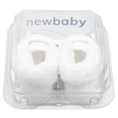 NEW BABY Dojčenské zimné capačky ku krstu 0-3 m dievča 0-3 m Biela
