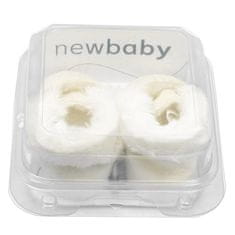 NEW BABY Dojčenské zimné semiškové capačky 0-3 m béžové 0-3 m Béžová
