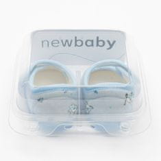 NEW BABY Dojčenské capačky modrá chlapec 0-3 m 0-3 m Modrá
