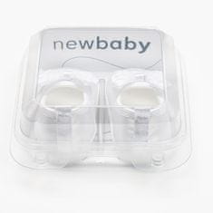 NEW BABY Dojčenské saténové capačky biela 0-3 m Biela