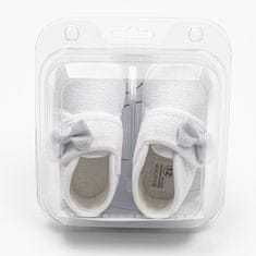 NEW BABY Dojčenské capačky s mašličkou biela 0-3 m Biela