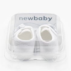 NEW BABY Dojčenské capačky s mašličkou biela 12-18 m Biela