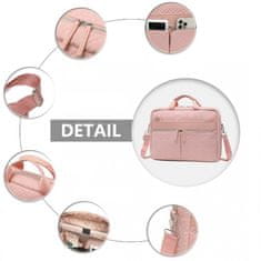 KONO Ružová elegantná cestovná taška cez rameno "Casual" - veľ. M