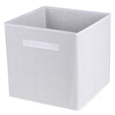 DOCHTMANN Úložný box textilný, biely 31x31x31cm