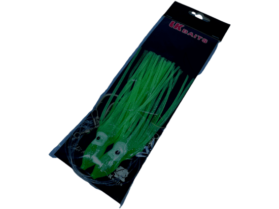 Lk Baits náväzec Chobotnice 8/0 12cm Lumino Green/Zelený