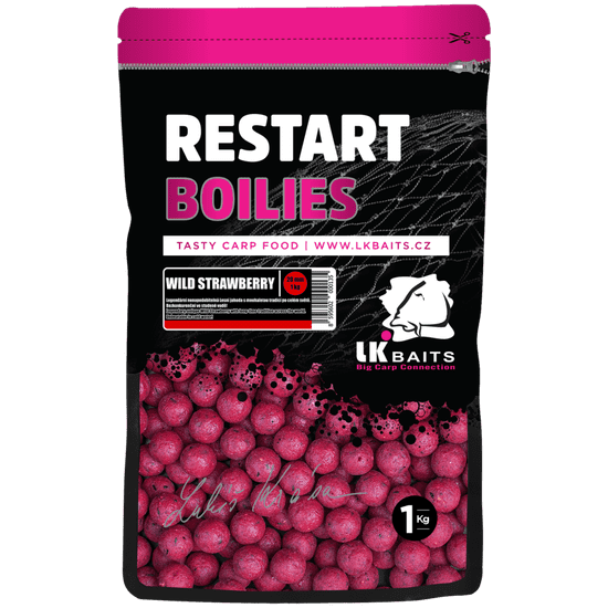 Lk Baits ReStart Boilies Wild Strawberry 24mm, 1kg