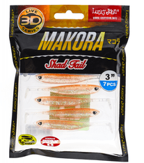 LUCKY JOHN 3D Makora Shad Tail 3" farba 001 7ks
