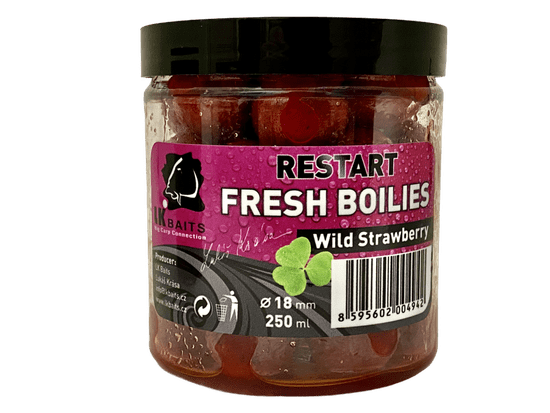 Lk Baits Fresh Boilies Reštart Wild Strawberry 14mm 150ml