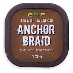 E.S.P ESP náväzcová šnúrka Anchor Braid Gravel Brown 15lb, 10 m