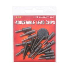 E.S.P ESP závesky Adjustable Lead Clips Choddy Silt