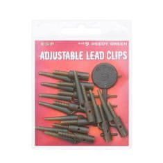 ESP závesky Adjustable Lead Clip Kits-Weedy Green