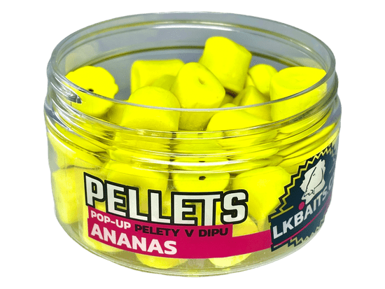 Lk Baits POP-UP Pelety v dipe Ananás 12mm, 40g