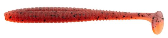 LUCKY JOHN S-Shad Tail 3,8" 5ks Red Fire Tiger
