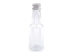 Plastová fľaštička so skrutkovacím viečkom - transparent