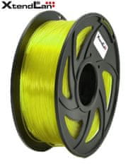 XtendLan PLA filament 1,75 mm priehľadný žltý 1kg