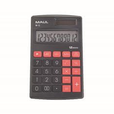 MAUL Vrecková kalkulačka M12 - 12 miest, čierna