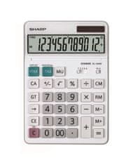 Sharp Stolová kalkulačka EL340W - 12-miest, nakl. displej, biela