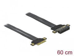 DELOCK Karta PCI Express Riser x4 na x4, s ohybným káblom dĺžky 60 cm