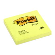 Post-It Bločky 76 x 76 mm - neónovo žltý, 6 ks