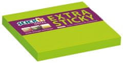 HOPAX Stick'n by Samolepiace bloček Extra Sticky Stickn by - 76 x 76 mm, neónovo zelený