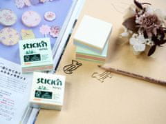 Stick'n by Samolepiaci bloček Stick'n by FSC - 76 x 76 mm, 3x50 lístkov, pastel mix