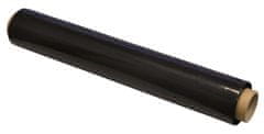 Q-Connect Stretchová fólia - 1,2 kg, 23 mic, rolka 50 cm, čierna