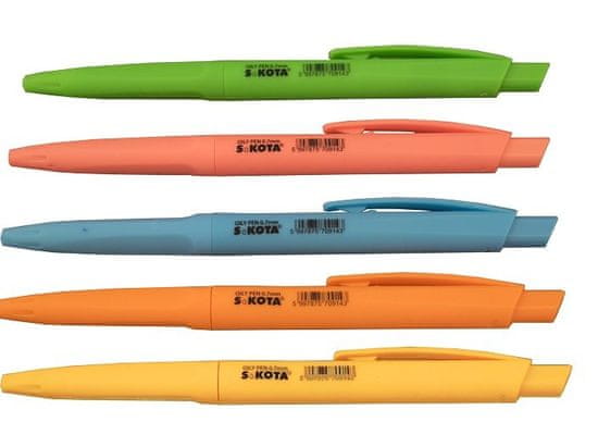 Guľôčkové pero Sakota Oily Neon, mix farieb