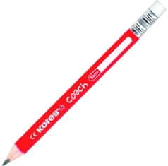 KORES Grafitová trojhranná ceruzka 3/4 Coach - HB, 12ks