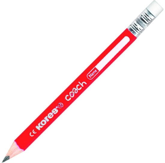 KORES Grafitová trojhranná ceruzka 3/4 Coach - HB, 12ks