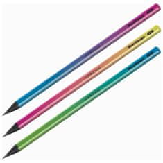 Grafitová ceruzka Berlingo Radiance - bez gumy, HB, mix farieb