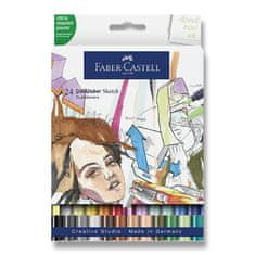 Faber-Castell Popisovač Goldfaber Sketch Dual Marker sada, 24 farieb