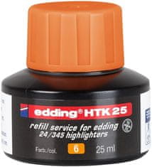 Edding Náhradný atrament pre zvýrazňovač Eco - HTK 25, oranžový