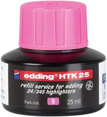 Edding Náhradný atrament pre zvýrazňovač Eco - HTK 25, ružový