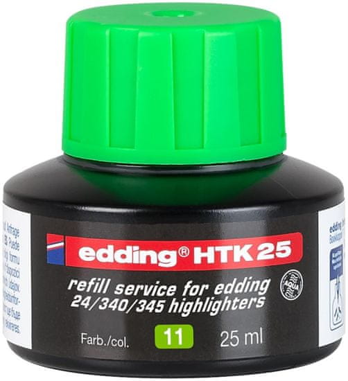 Edding Náhradný atrament pre zvýrazňovač Eco - HTK 25, zelený