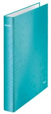 LEITZ Dvojkrúžkový zakladač WOW - A4, laminovaný kartón, chrbát 4,0 cm, ľadovo modrý