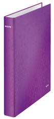LEITZ Dvojkrúžkový zakladač WOW - A4, laminovaný kartón, chrbát 4,0 cm, purpurový