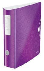 LEITZ Zakladač pákový WOW 180° - A4, celoplastový, šírka chrbta 8,2 cm, purpurový