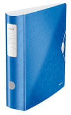 LEITZ Zakladač pákový WOW 180° - A4, celoplastový, šírka chrbta 8,2 cm, modrý